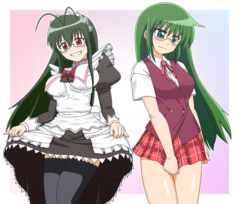 saotome haruna and kijima saki (mahou sensei negima! and 1 more) drawn by p_niisan