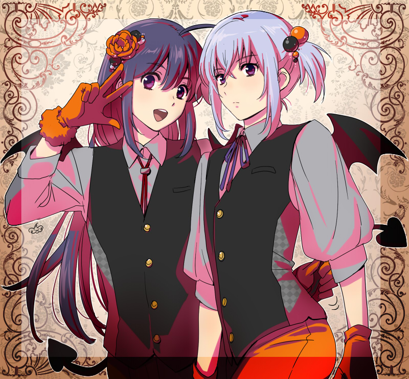 namazuo toushirou and honebami toushirou (touken ranbu) drawn by mizuhara_aki