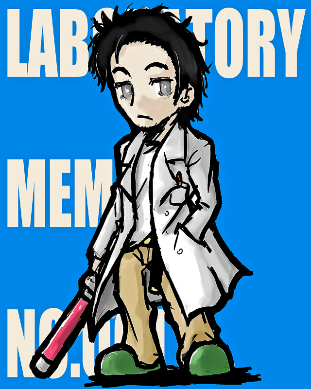 okabe rintarou (steins;gate) drawn by hanimaru_(h@nimaru)