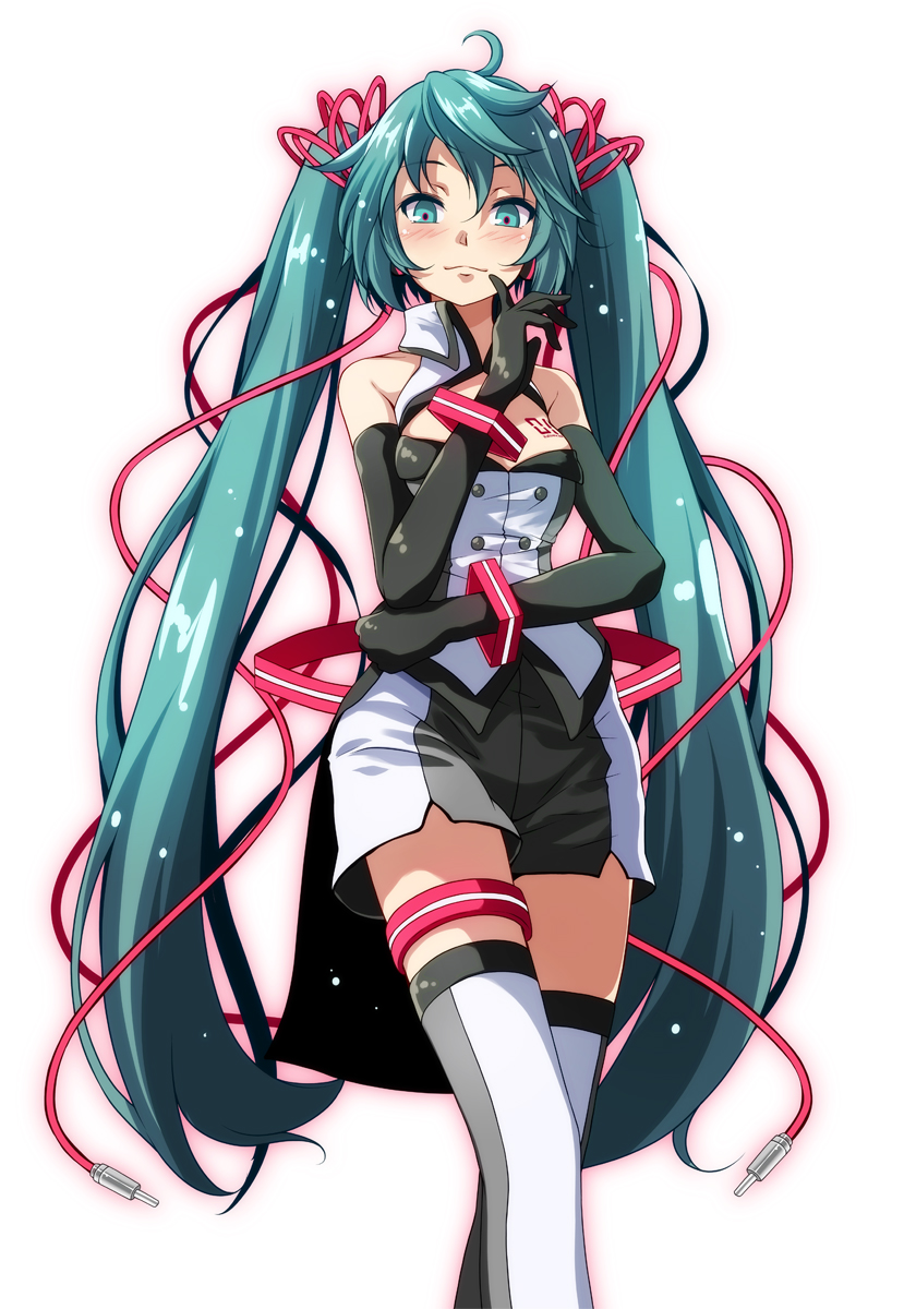 hatsune miku (vocaloid and 2 more) drawn by tsukishiro_saika