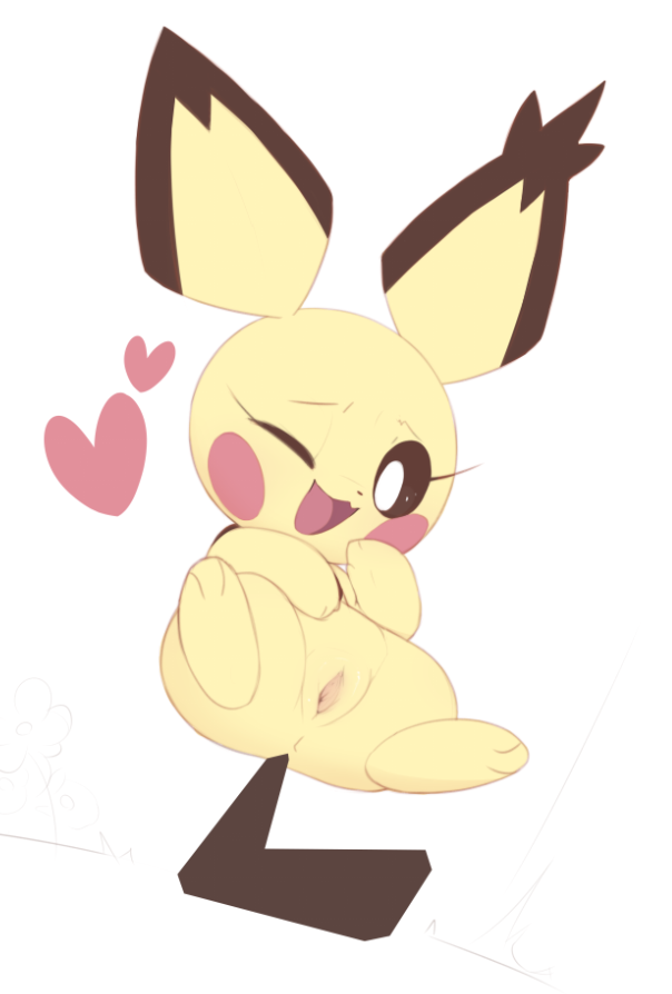 pichu and spiky-eared pichu (pokemon) drawn by kekitopu