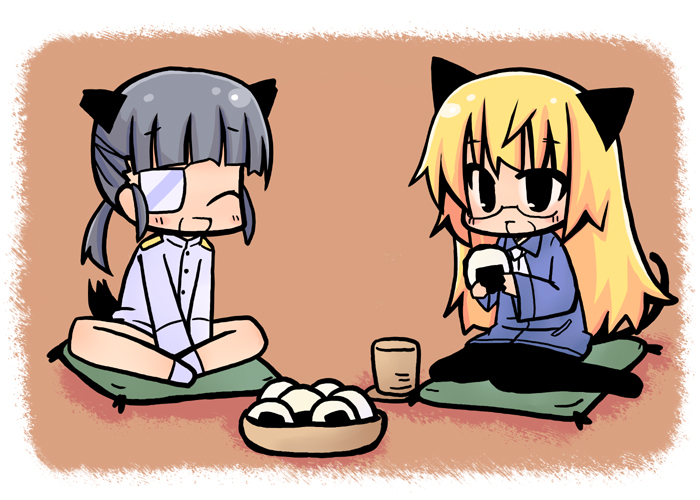 perrine h. clostermann and sakamoto mio (world witches series and 1 more) drawn by luu