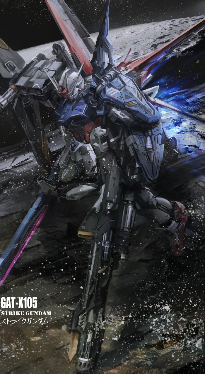 strike gundam, perfect strike gundam, and gat-x105c strike-c (gundam and 1 more) drawn by stu_dts