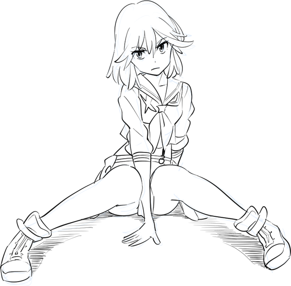 matoi ryuuko and senketsu (kill la kill) drawn by o-nashi_neko