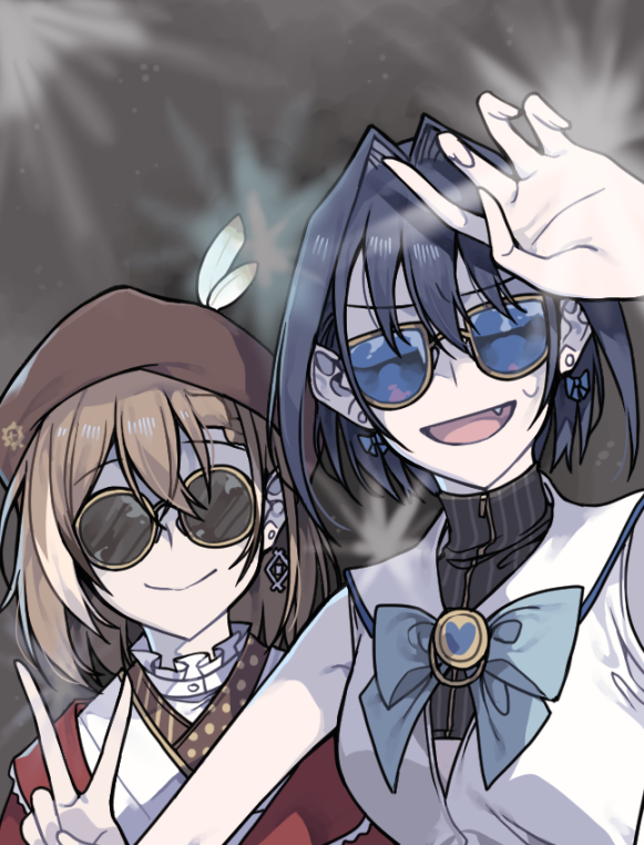 ouro kronii and nanashi mumei (hololive and 1 more) drawn by clipe