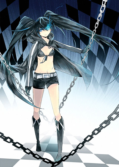 black rock shooter (black rock shooter) drawn by a_shiba_haku
