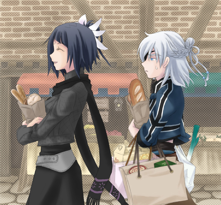 yuris and manamia (the last story) drawn by ghostsayo