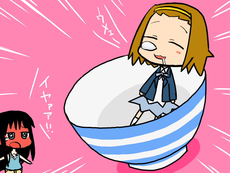 akiyama mio and tainaka ritsu (k-on!) drawn by hizaki_ryuuta