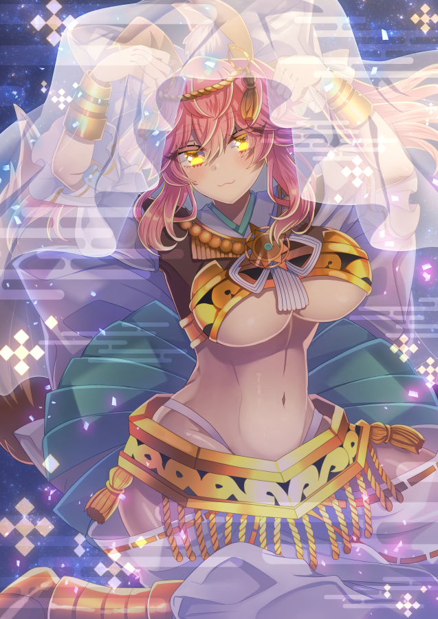 tamamo, tamamo no mae, and amaterasu (fate and 2 more) drawn by merichi_(ogaomega)
