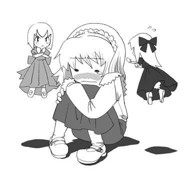 alice margatroid, shanghai doll, and hourai doll (touhou) drawn by gengorou