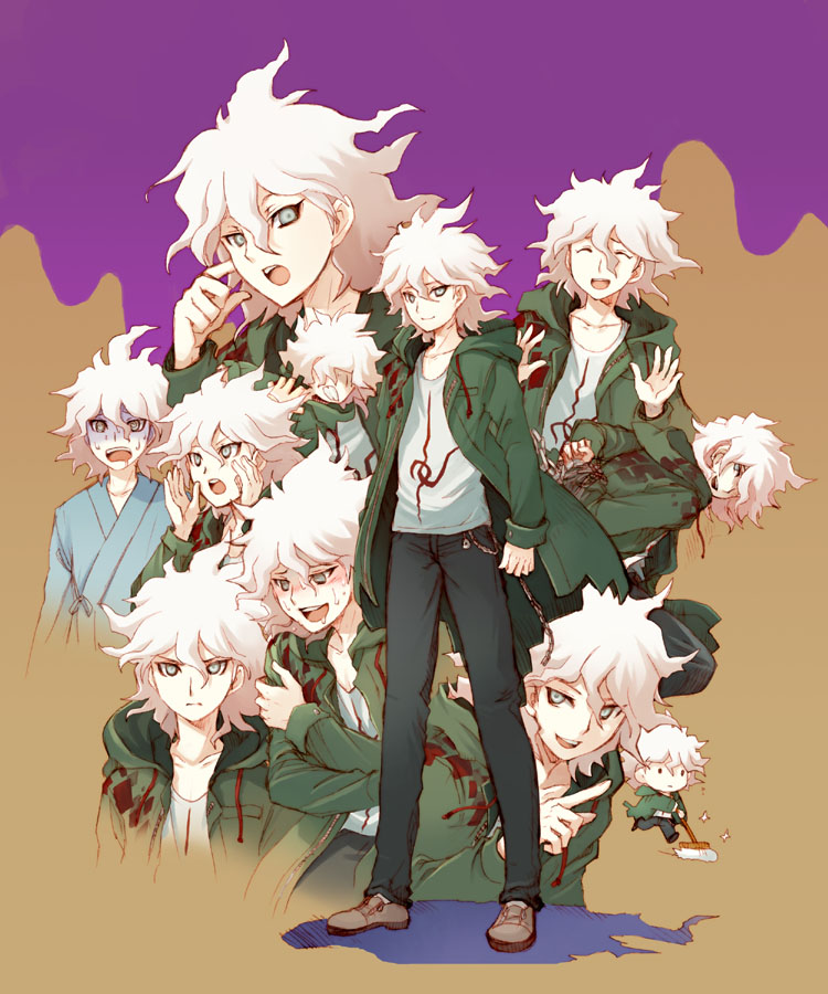 komaeda nagito (danganronpa and 1 more) drawn by tobe_sunaho