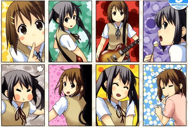 nakano azusa and hirasawa yui (k-on!) drawn by kakifly