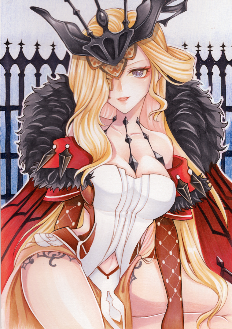 signora (genshin impact) drawn by oimo_tororo