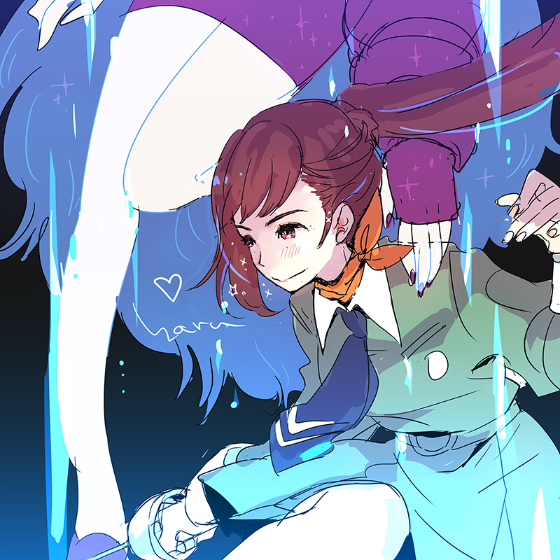kirishima eriko and armaiti (persona and 1 more) drawn by haruhashi