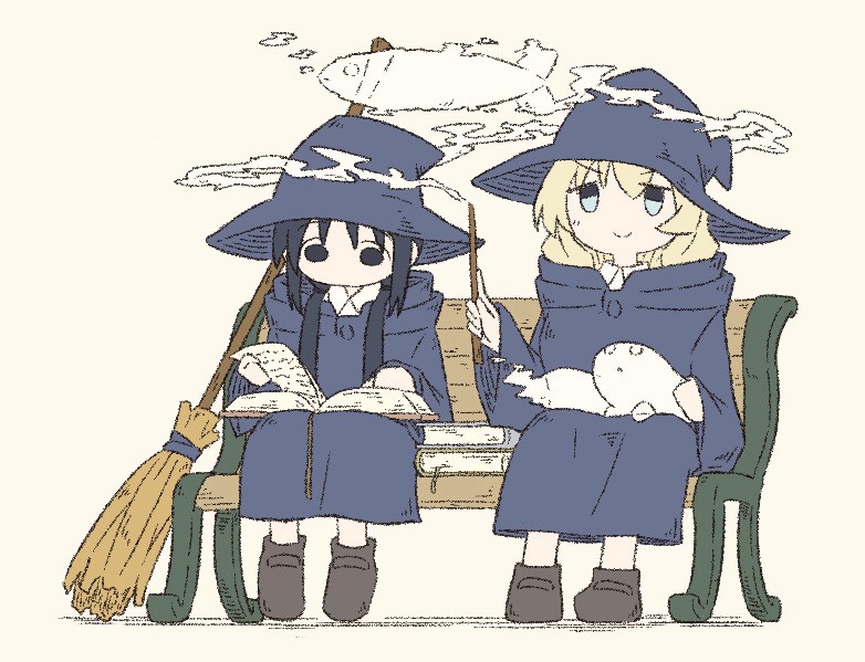 chito, yuuri, and nuko (shoujo shuumatsu ryokou) drawn by tm_(utfp3372)