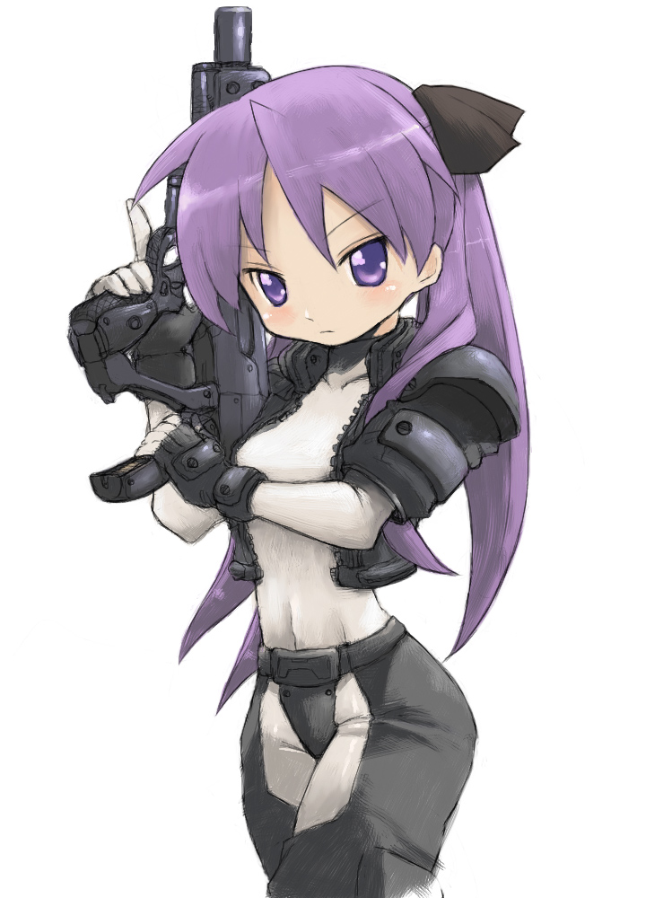 hiiragi kagami and kusanagi motoko (lucky star and 1 more) drawn by pota_(nabrinko)