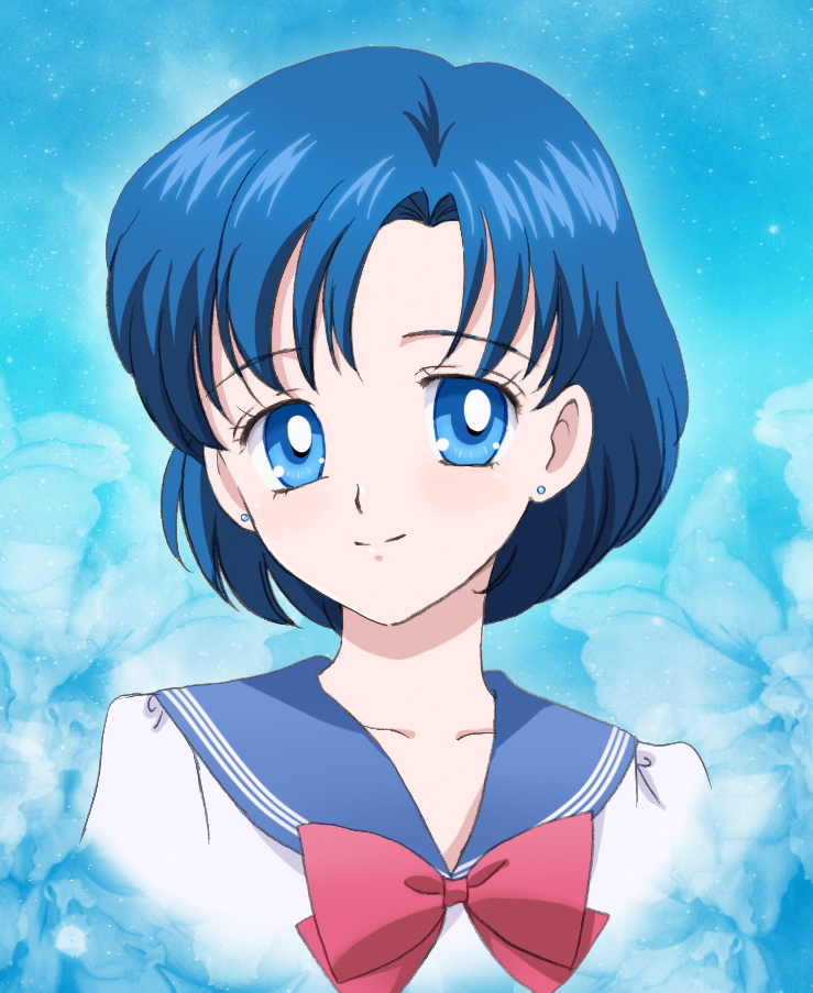 mizuno ami (bishoujo senshi sailor moon) drawn by mizuha_(aqua_no_hane)