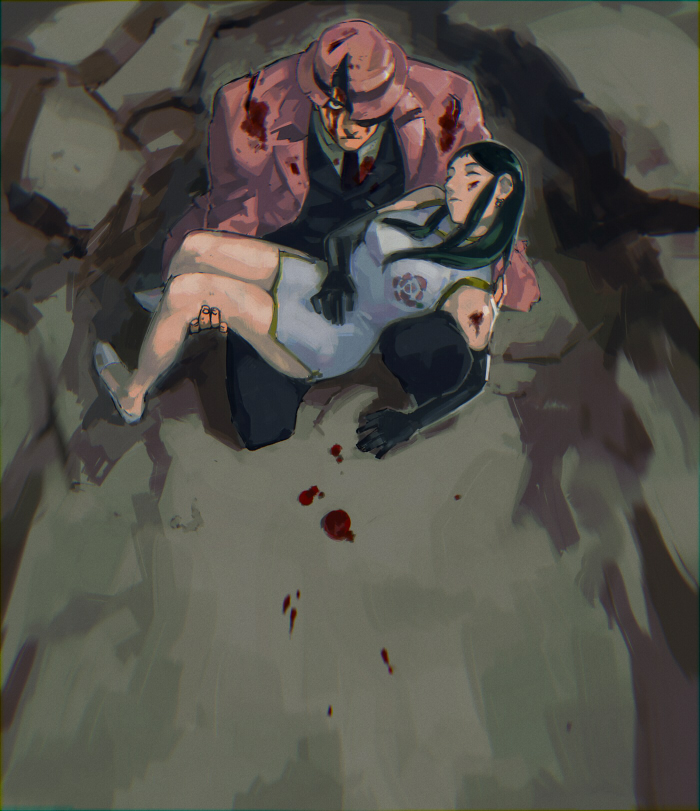 ginrei and murasame kenji (giant robo) drawn by hamu_fukurou