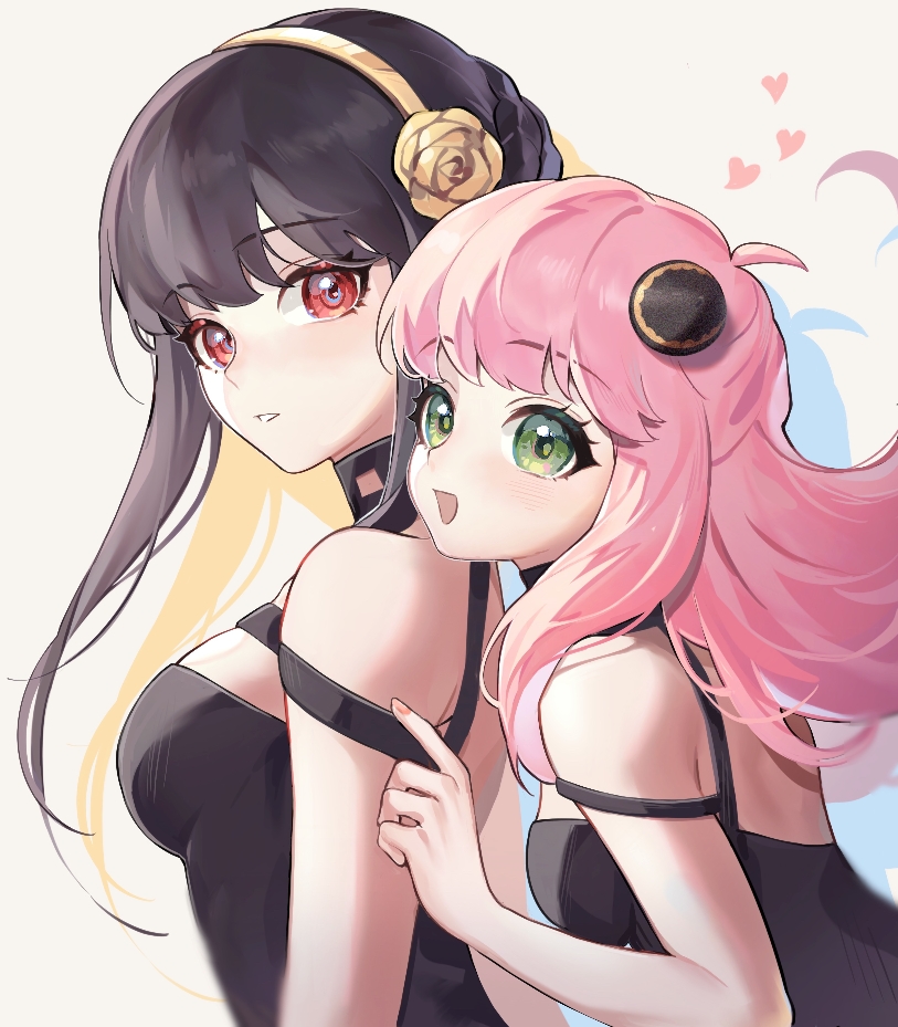 yor briar and anya (spy x family) drawn by yumiaoqin