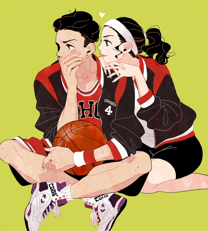miyagi ryouta and ayako (slam dunk) drawn by grgr27