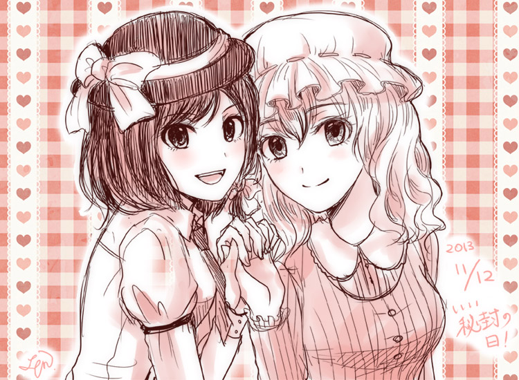 usami renko and maribel hearn (touhou) drawn by len_(meisou)