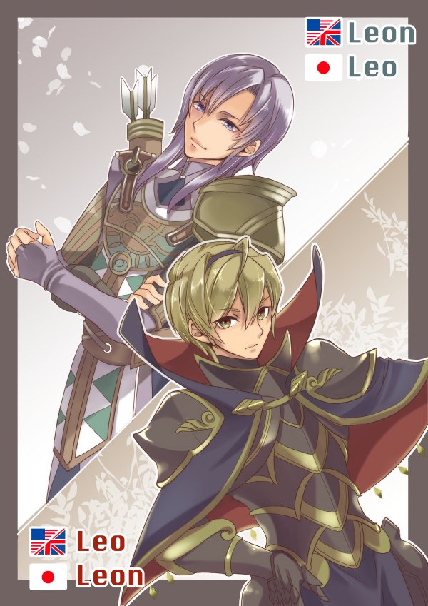 leo and leon (fire emblem and 4 more) drawn by renkonmatsuri