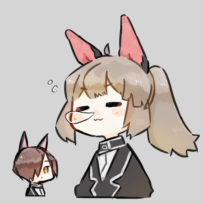 nugget and librarian (project moon and 1 more) drawn by harvest_fes