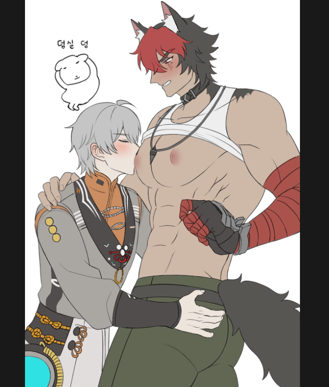 komano manato and wise (zenless zone zero) drawn by seum_(kao_husband)