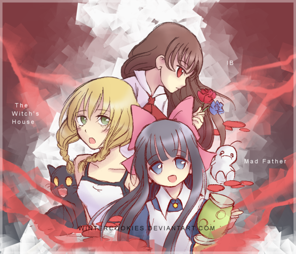 ib, viola, and aya drevis (ib and 2 more) drawn by wintercookies