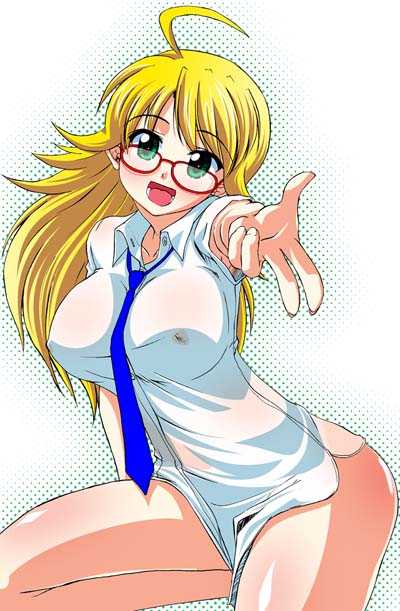 hoshii miki (idolmaster and 1 more) drawn by rikumoto_yoshiyuki