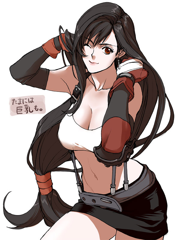 tifa lockhart (final fantasy and 1 more) drawn by yonesuke