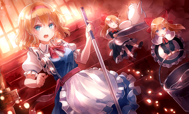 alice margatroid and shanghai doll (touhou) drawn by 60mai