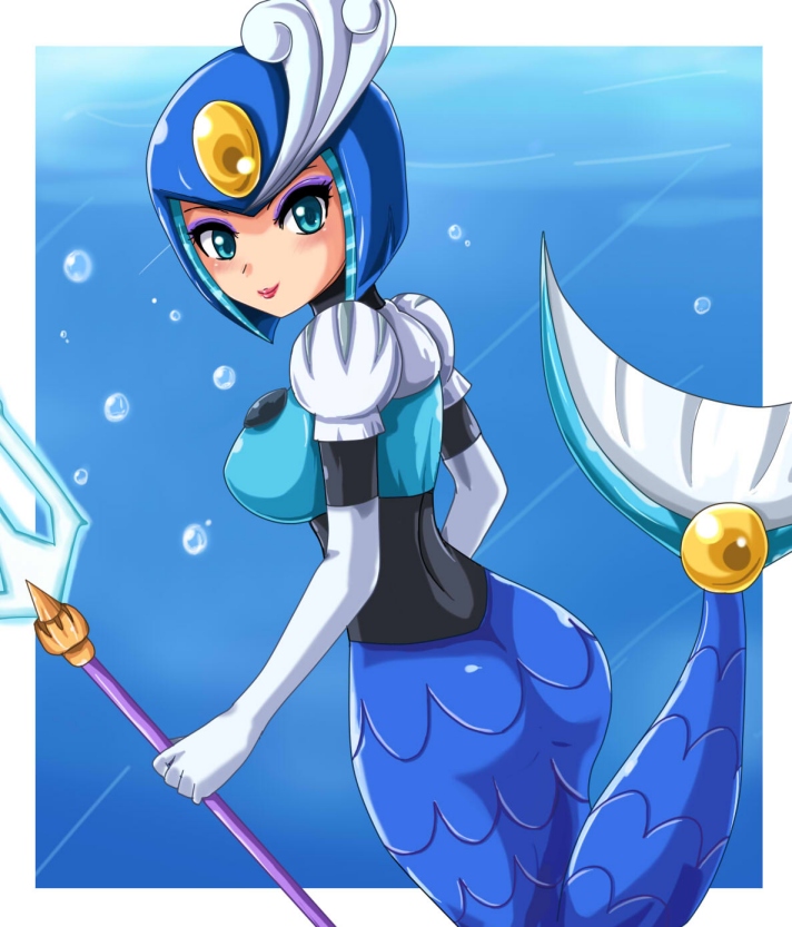 splash woman (mega man and 1 more) drawn by sigurd_hosenfeld