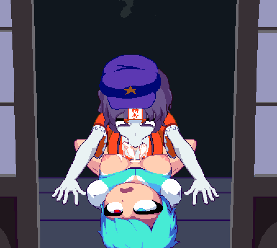 tatara kogasa and miyako yoshika (touhou) drawn by yado_taityou