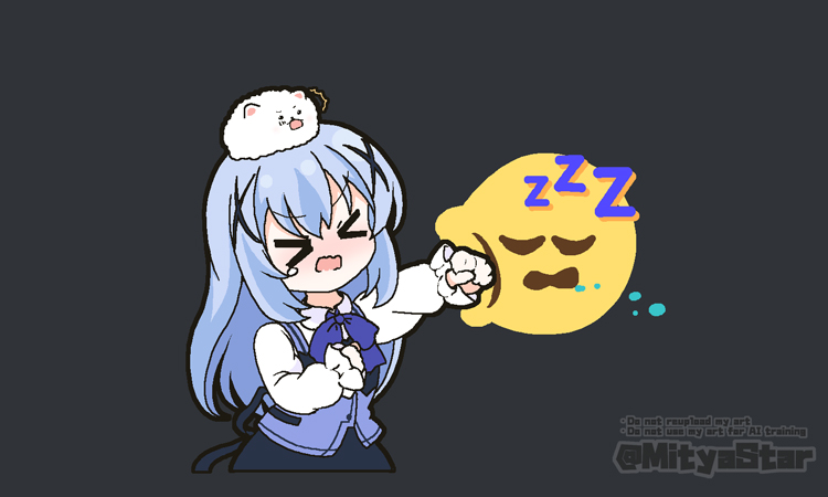 kafuu chino and tippy (gochuumon wa usagi desu ka?) drawn by mitya