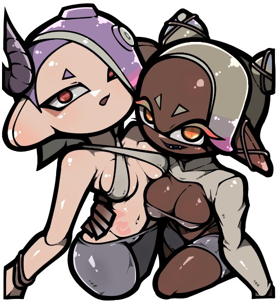 shiver and frye (splatoon and 1 more) drawn by name_omoitukan2
