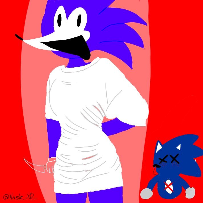 sonic the hedgehog (sonic and 1 more) drawn by bisteca2007
