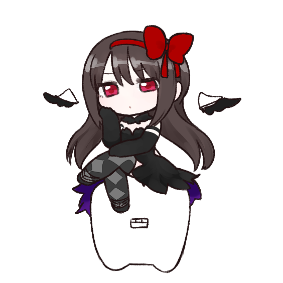akemi homura, akuma homura, and lilia (mahou shoujo madoka magica and 1 more) drawn by fc_(efushii)