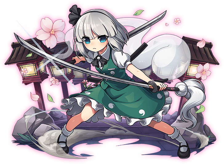 konpaku youmu (touhou and 1 more) drawn by kozakura_(dictionary)