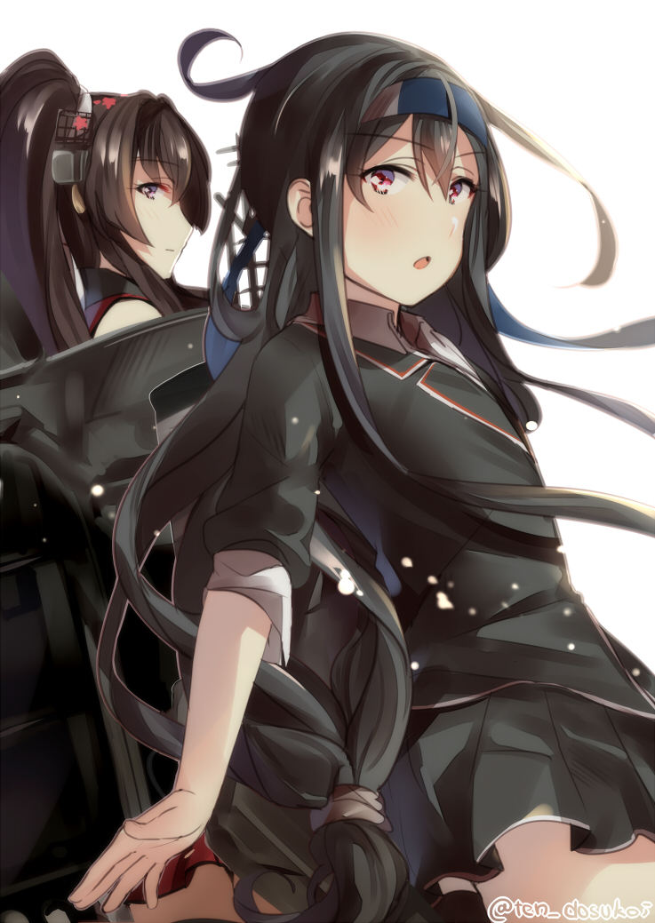 yamato, hatsushimo, and hatsushimo kai ni (kantai collection) drawn by juurouta