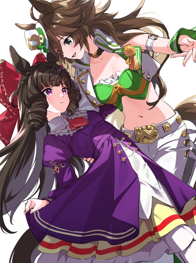 mr. c.b. and daiichi ruby (umamusume) drawn by taromarun