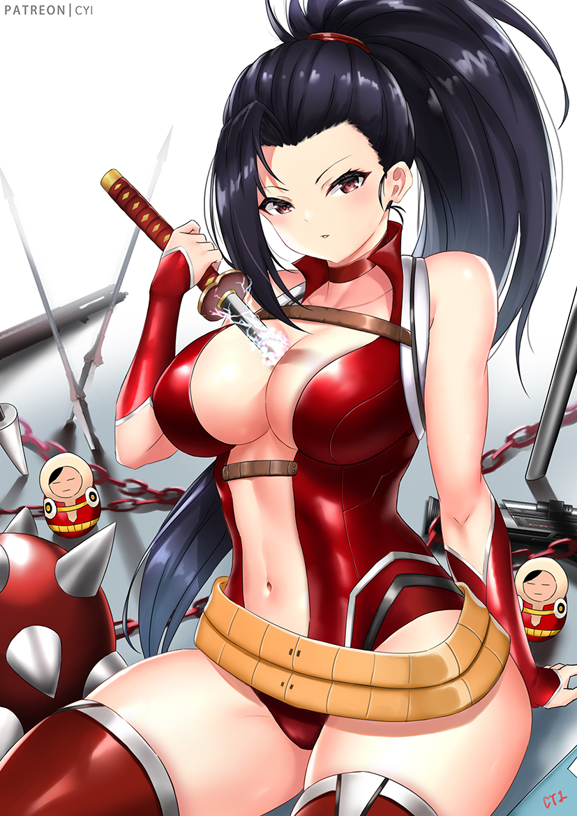 yaoyorozu momo (boku no hero academia) drawn by cyicheng