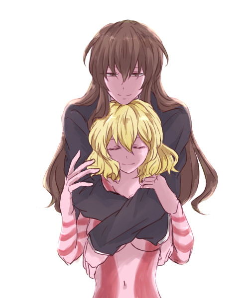 hashiri nio and yuri meichi (akuma no riddle) drawn by alpachiiino