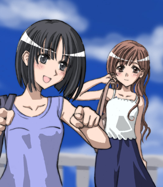 toudou shimako and nijou noriko (maria-sama ga miteru)