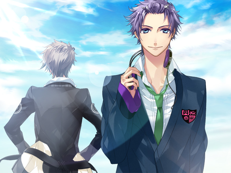 shiranui kazuki and amaha tsubasa (starry sky) drawn by kazuaki