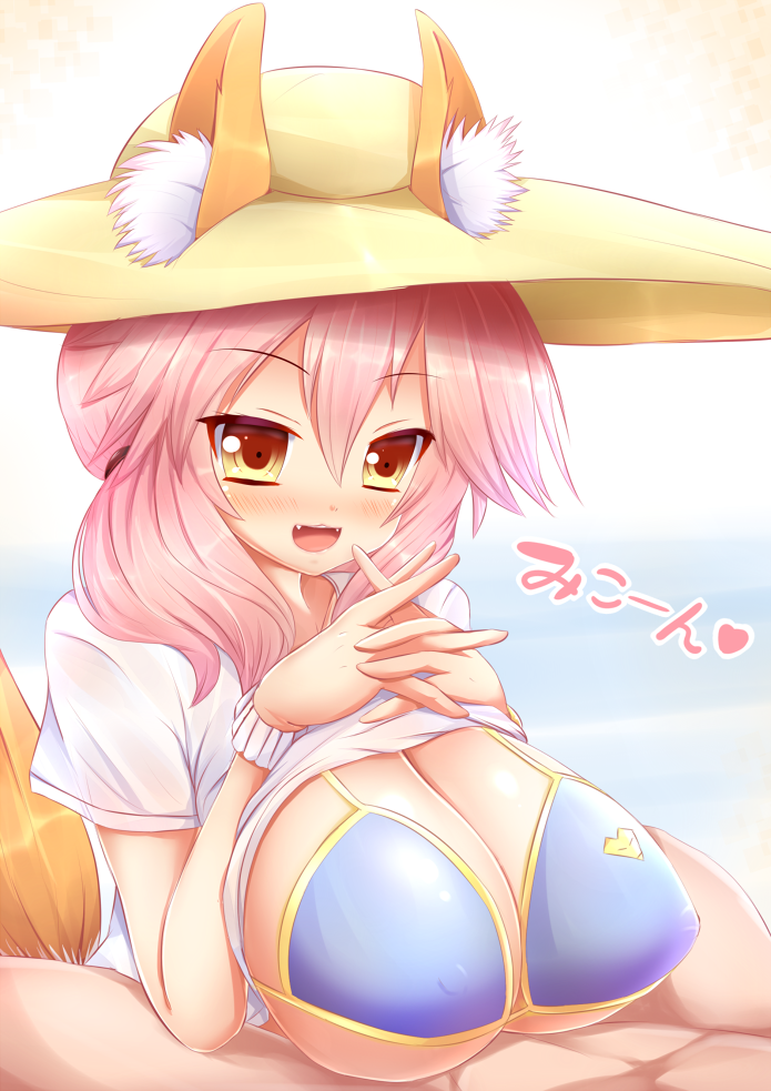 tamamo and tamamo no mae (fate and 2 more) drawn by kane-neko
