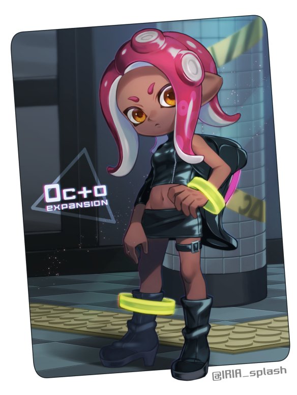 agent 8 (splatoon and 2 more) drawn by iria_(yumeirokingyo)