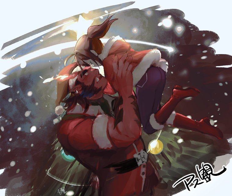 female protagonist and astar (live a hero) drawn by mclw_suisei
