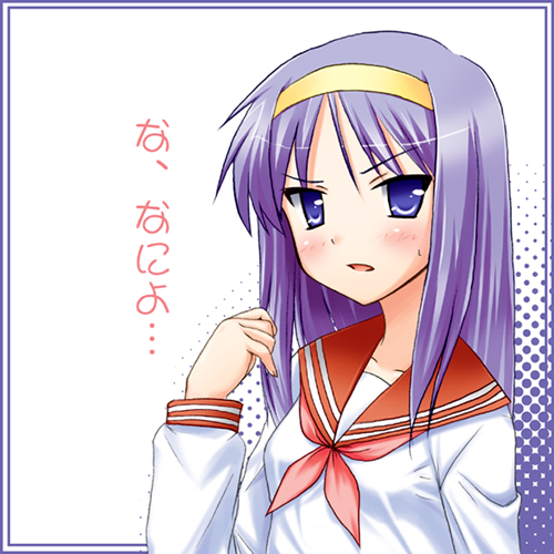 hiiragi kagami and tohno akiha (lucky star and 1 more)