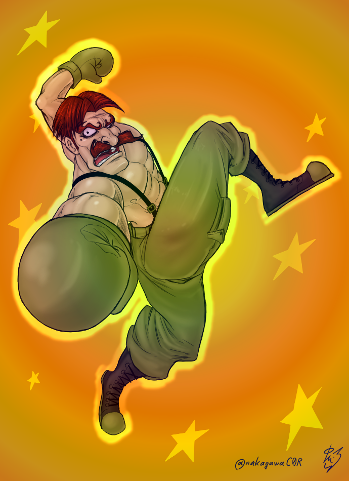 von kaiser (punch-out!!) drawn by nakagawa_rui